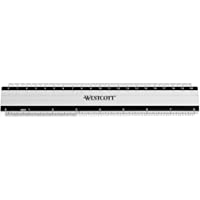 Westcott E-10190 00 - Regla de aluminio- 20 cm